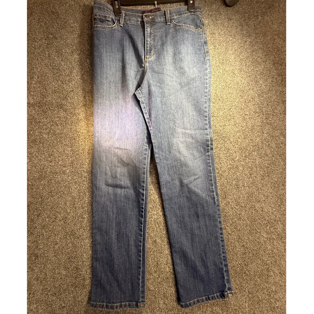 Gloria Vanderbilt Amanda Women's Blue Classic Tapered Straight Jeans Size 10